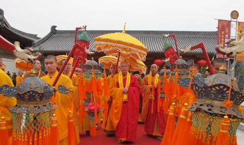 浙江奉化大慈禅寺举行寺院落成暨佛像开光庆典