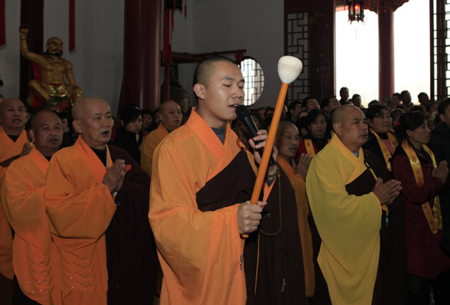 湖北荆州天王禅寺举行大雄宝殿落成暨佛像开光庆典