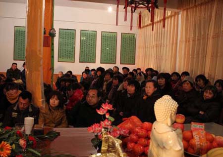 陕西岐山慧觉寺祈福法会圆满，贤空法师作开示