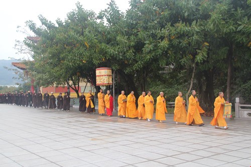 厦门石室禅院举行“药师精进关”闭关法会