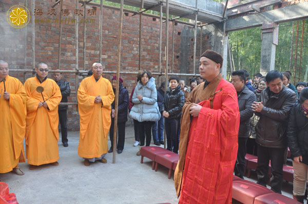  浙江安吉正觉讲寺隆重举行地藏殿上梁祈福法会