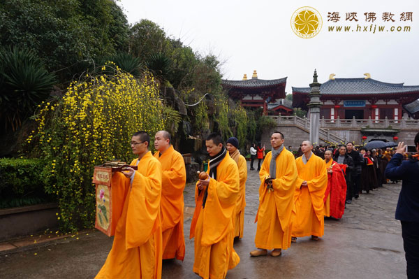 达明法师舍利奉安仪式在资国寺举行