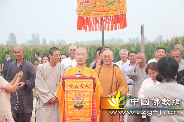 石家庄藁城天恩寺喜迎传喜法师来寺弘法