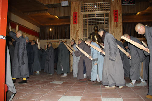 江西云居山真如禅寺2014年冬季禅七起七