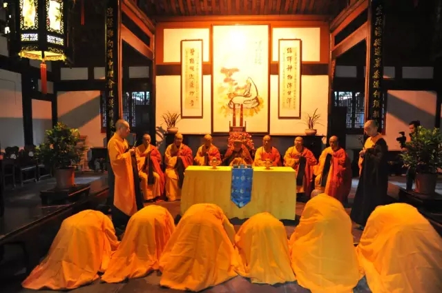 佛教律宗受戒仪式图片