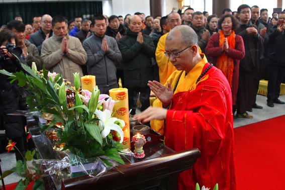 中國佛教協會會長,法門寺方丈學誠大和尚主法